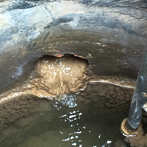 TuyauMax entrée entartrée tuyau de drainage