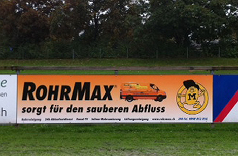 RohrMax sponsoring FC Münsingen